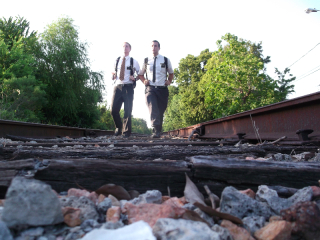 Just walking on the tracks!