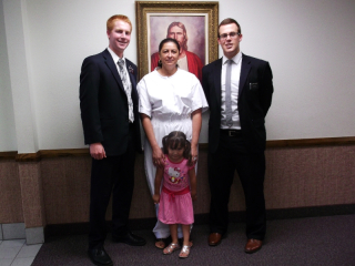 Yaneth's baptism! and her little girl Yazmine! So cute!