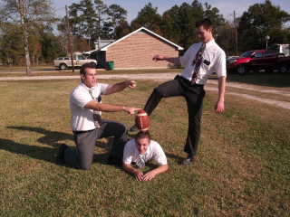 Playing football on thanksgiving!!!