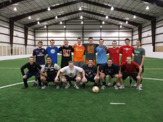 Last week we got to go play indoor soccer as a zone in this huge complex that's owned by a member. It was sweet! The member is named Thomas. He's on the top left side. He is from England and he is a professional indoor soccer player. It was so fun!