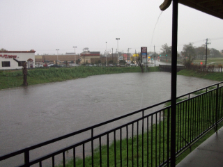 Bayou river flooding