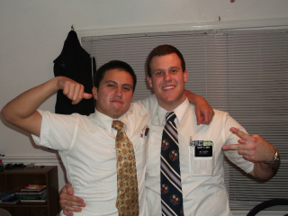 Elder Robles and I. Arriba Espana y Mexico!!