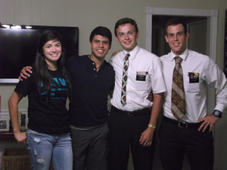 Elder Fryer and I with Eliud and Julianna