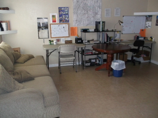 Our apartment after. It's pretty spotless now. I love our apartment it's nice.